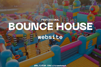 do party rental bounce house website event booking photo booth website booking