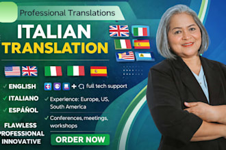 translate english or french to italian and italian to english or french