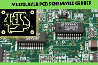 design professional multilayer pcb, schematics gerber, and circuit layout