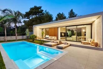 do realistic pool design backyard patio 3d render pool landscape design