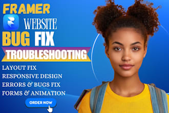 fix framer website bug fix framer errors responsive issues, cms or blog template