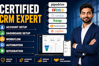 do pipedrive zoho automation nimble crm keap freshsales zapier integration