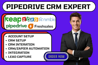 do pipedrive zoho automation nimble crm keap freshsales zapier integration