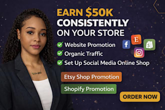 etsy shop promotion, boost etsy sales, traffic, SEO and social media marketing