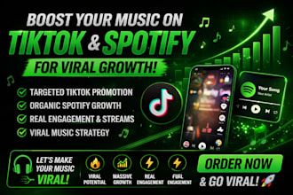 promote your music on tiktok and spotify for viral growth