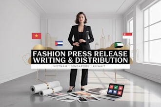write and distribute fashion press release to vietnam singapore kuwait top site