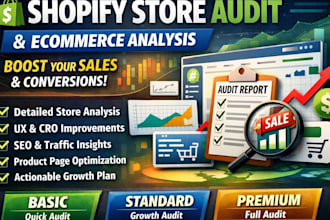 do shopify store audit, site analysis conversion optimization strategy