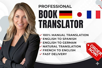 professional book translation from english to french