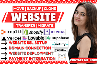deploy or migrate replit website to shopify netlify lovable vercel dns setup