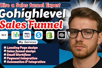 build gohighlevel website, ghl ai funnel landing page, ghl sales funnel expert