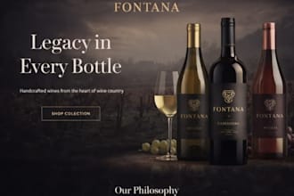 build a high converting shopify wine store, liquor ecommerce website, store