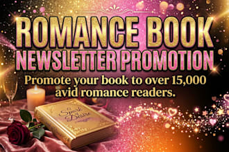 promote your romance book to over 15k romance readers