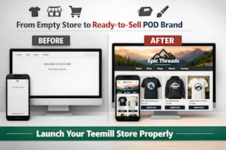 design teemill print on demand website product upload custom pod store design