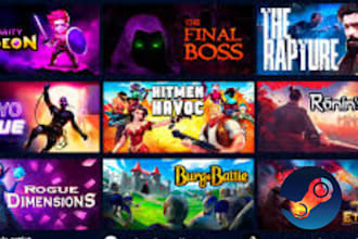 design steam capsule art and concept art for your game