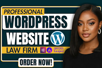 design professional law firm wordpress website for lawyer attorney using element