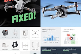 design custom 3d printable rc drone and aircraft parts