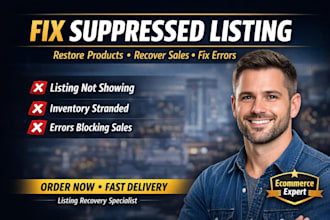 fix amazon listing errors suppression stranded inventory and restore sales fast