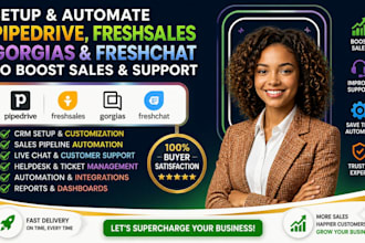 boost your sales with pipedrive CRM freshsales gorgias freshchat automation