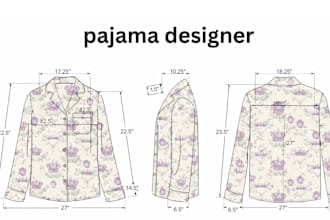 sleepwear tech pack designer