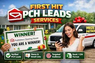 deliver first hit premium pch leads, crypto email list, coinbase leads for USA