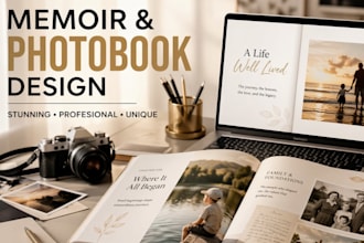 design memoir yearbook memory book tribute book photobook photo album lookbook