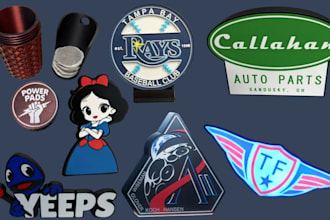 design custom 3d lightbox, cookie cutter, keychain, logo text in stl 3mf prints