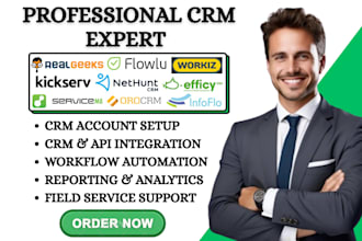 hvac crm flowlu servicem8 workiz real geeks kickserv infoflo nethunt efficy crm