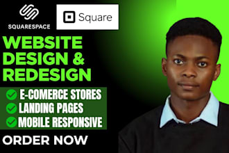 design squarespace website, square website, squarespace redesign, square online