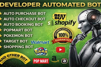 do auto purchase bot, auto checkout bot, pokemon bot, lazada bot, shopping bot