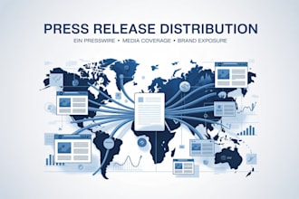 write and distribute press release via ein presswire to top media sites