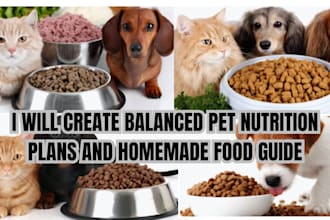 be your pet nutritionist for custom supplements and homemade pet food