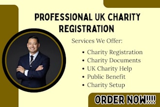 uk charity registration help governing documents public benefit statement setup