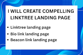 create compelling linktree landing page for your business