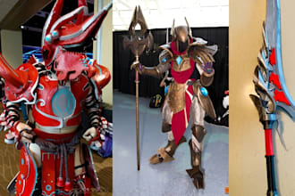 do video game wearable cosplay armor prop cosplay creation 3d knight armor con