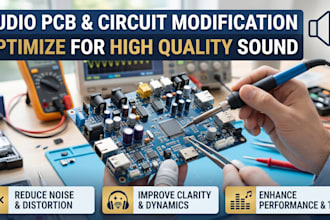 modify and optimize your audio pcb and circuit for high quality sound