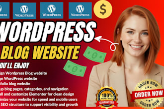 build wordpress blog website design or redesign wordpress website development
