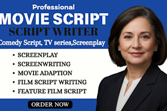 write movie script movie trailer scriptwriting screenplay tv series