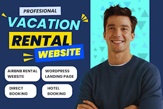 build vacation rental website, direct booking airbnb online hotel rental website