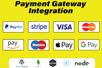 integrate paypal or stripe payment gateway on your website