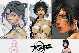 drawing a comic manga character concept nsfw and sfw