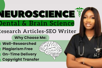 write neuroscience, medical, systematic review, and research article as a doctor