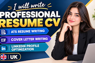 write professional resume CV build cover letter edit optimize linkedin design uk