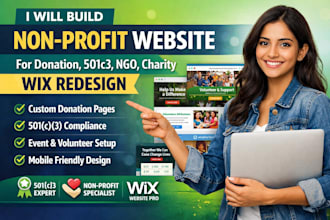 design or redesign a nonprofit, ngo, or charity website