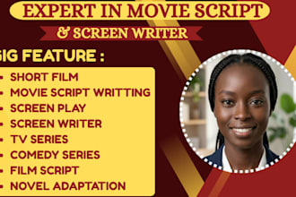 edit, format and write screenplays, TV pilots and film scripts