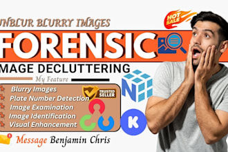 do forensic image, unblur images, restoration, digital decluttering