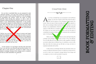 do book editing and formatting for amazon kdp, proofreading, book cover design