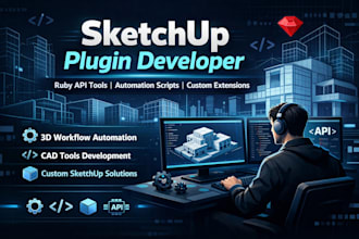 develop sketchup plugins, ruby API tools and automation