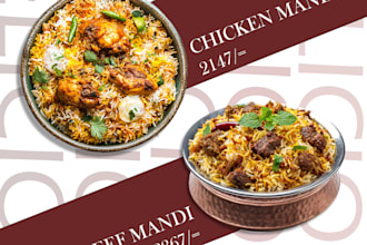 design attractive restaurant posters and food promotion ads