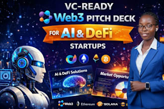 design a vc ready web3 pitch deck for ai and defi startups