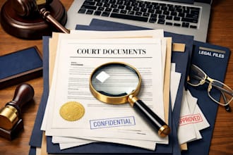 manually research public records court records official documents